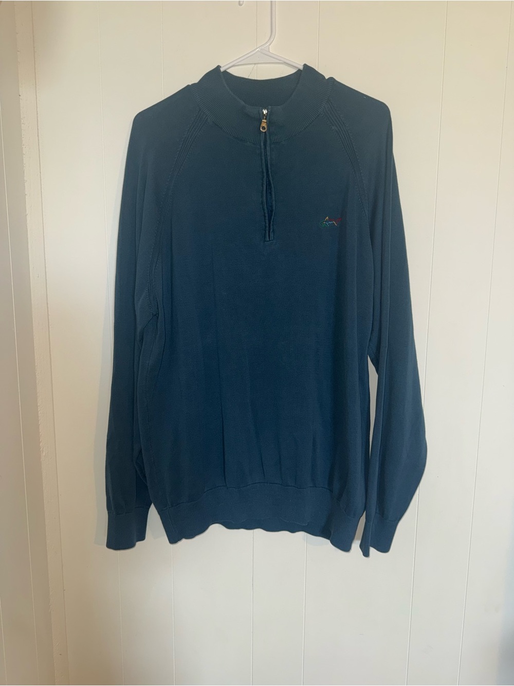 Greg Norman Collection Men's Zip Mockneck Sweater - Navy Blue